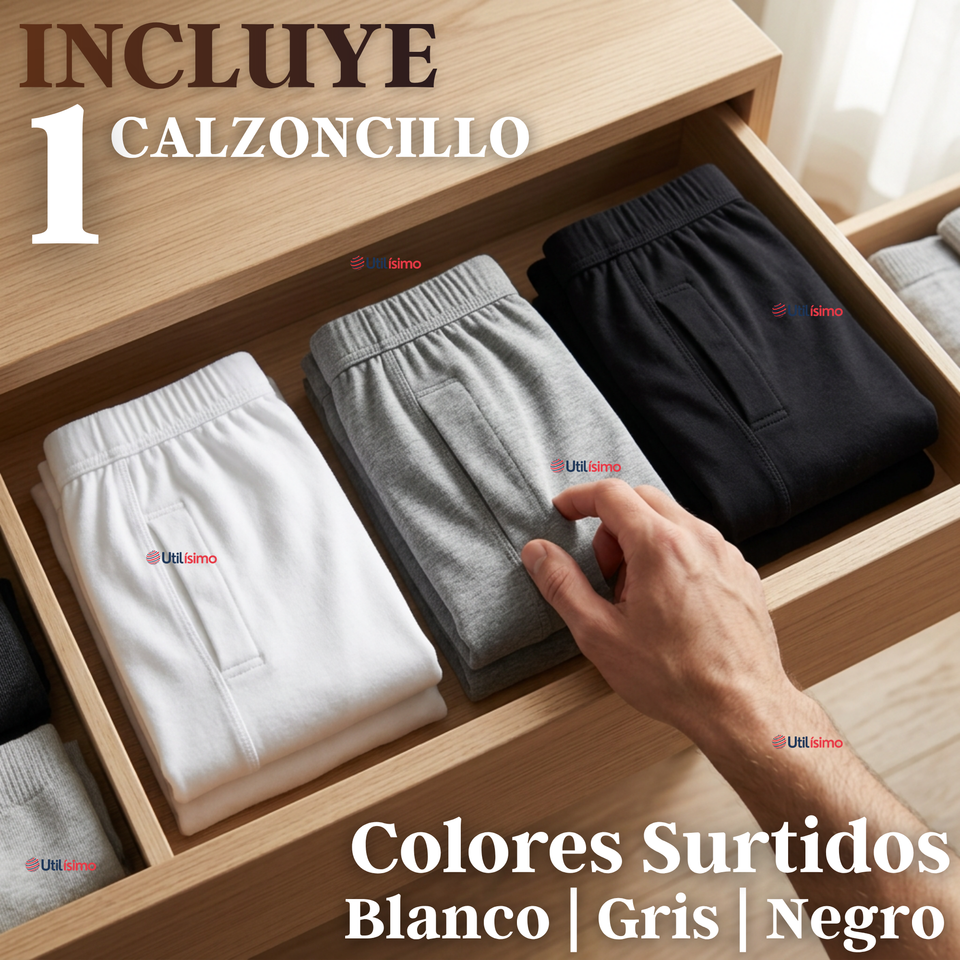Calzoncillo Largo Algodón Calza Hombre Invierno Primera Capa