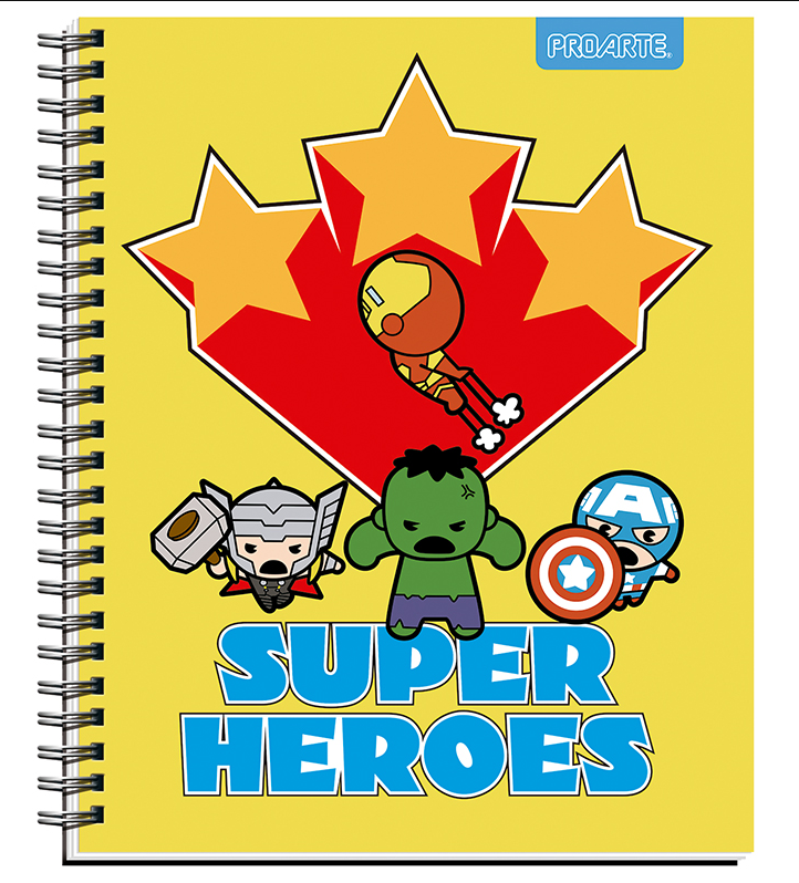 Packs 5 Cuadernos Universitario Super Comics Matemática 7MM 100 HOJAS