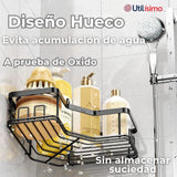 Set Organizador Esquinero Baño 5 Piezas Acero Inoxidable Instalación Adhesiva