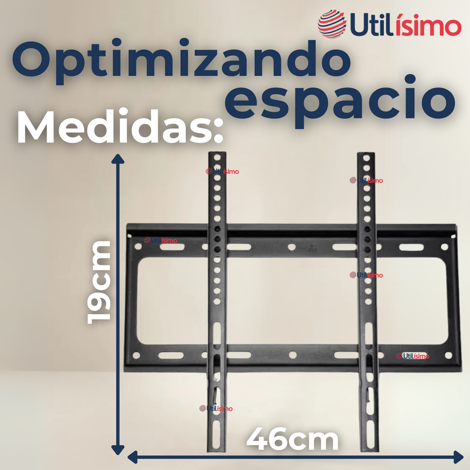 Soporte TV Pared Fijo 50Kg 26 a 63 Pulgadas 26 27 28 29 30 32 37 39 40 42 43 46 47 48 49 50 55 58 60 62 63