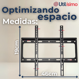 Soporte TV Pared Fijo 50Kg 26 a 63 Pulgadas 26 27 28 29 30 32 37 39 40 42 43 46 47 48 49 50 55 58 60 62 63