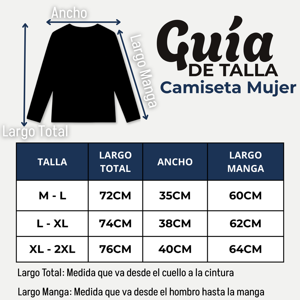 Camiseta Polera Polar Primera Capa Negro Manga Larga Mujer
