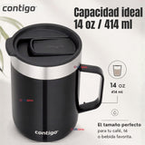 Taza Térmica Contigo Streeterville Acero Inoxidable 414ML Licorice