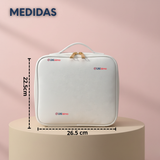 Estuche Maquillaje 2 en 1 Bolso Cosmetiquero Espejo Con Luz Led Organizador