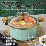 Olla de Micro Presión Esmalte Antiadherente Capacidad 12 Litros Color Azul
