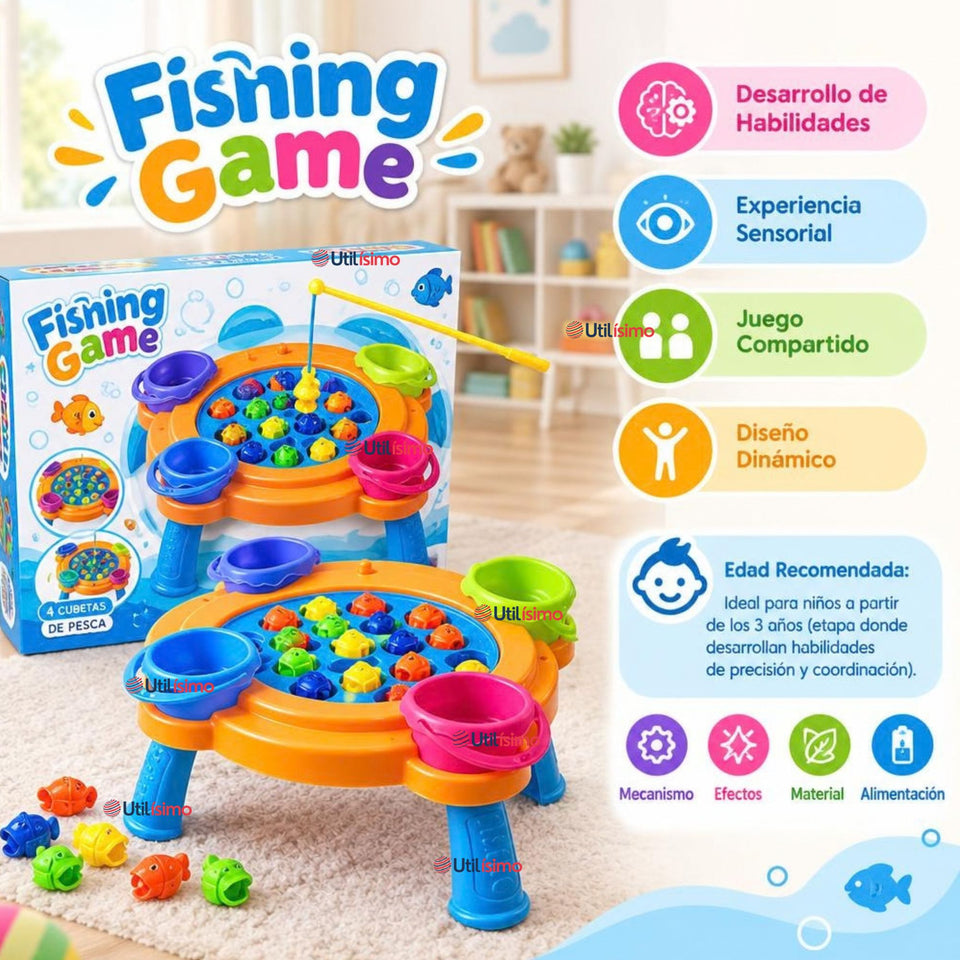 Juguete Pesca Magnético Interactivo Musical Infantil
