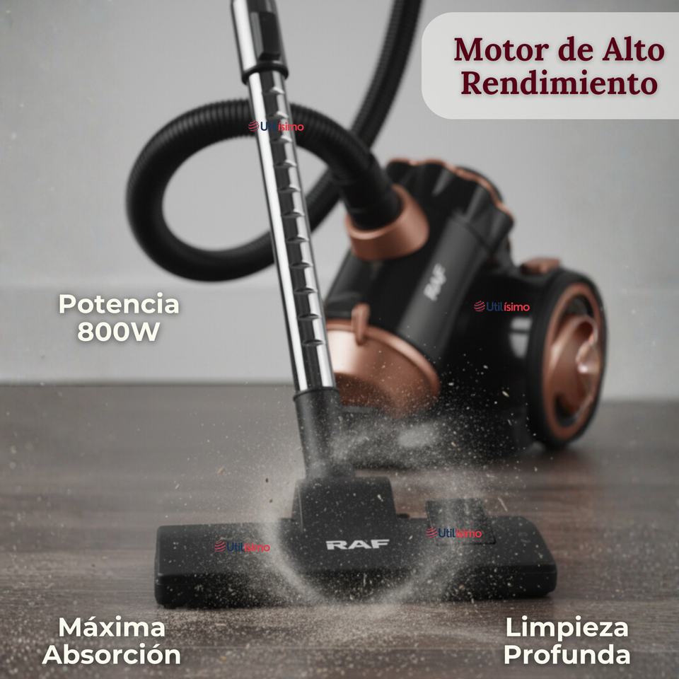 Aspiradora De Arrastre Alta Potencia De Succión 800w Sin Bolsa Ciclónica