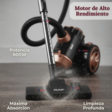 Aspiradora De Arrastre Alta Potencia De Succión 800w Sin Bolsa Ciclónica