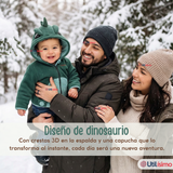 Polerón Polar Con Capucha Invierno Bebé Niño Dinosaur