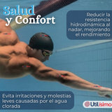 Gorro Natación Baño Poliuretano Color Negro 12 Años En Adelante