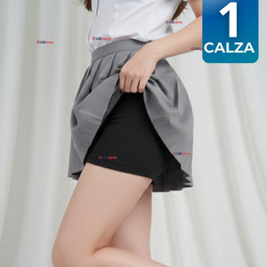 Calza Corta Escolar Pata Deportivas Juvenil Color Negro