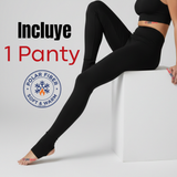Calza Mujer Panty Con Polar Térmica Negra Chiporro