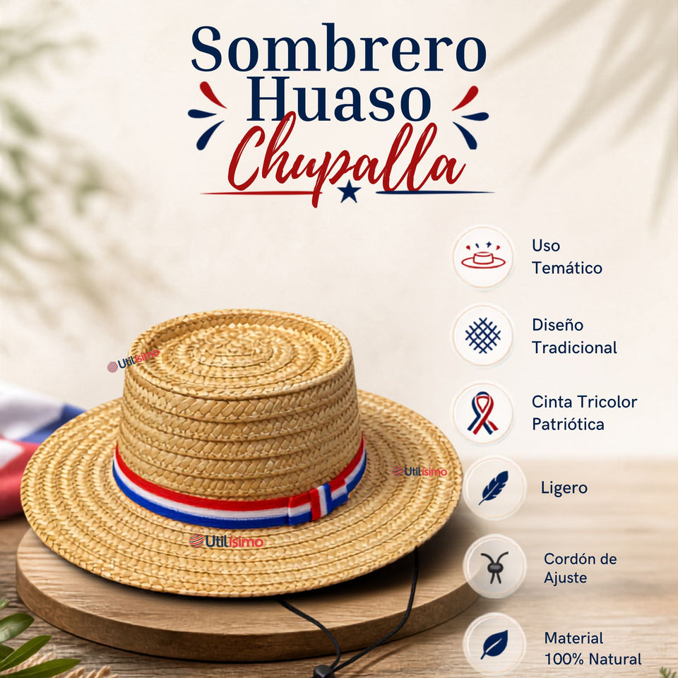 Sombrero Chupalla Huaso Juvenil Fiestas Patrias Chile Niño