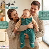Enterito Con Capucha Tela Plush Verde Dinosaurio Bebé Niño