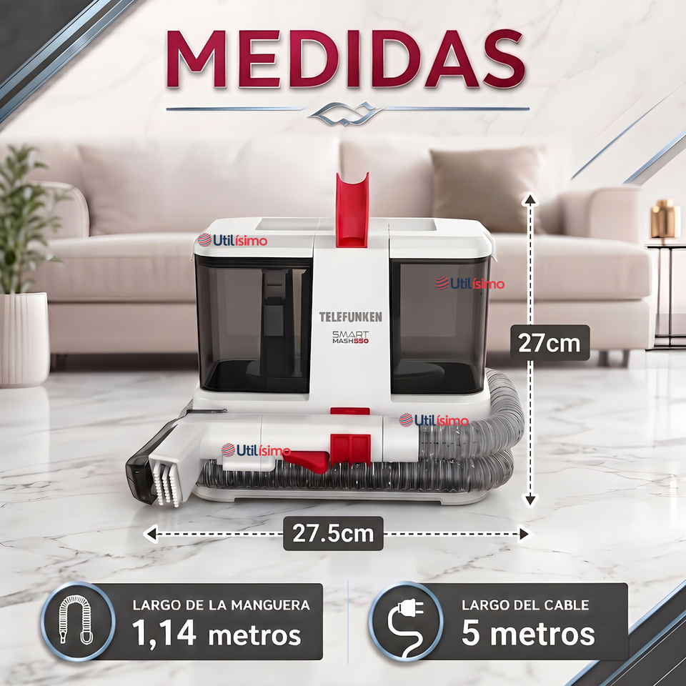 Aspiradora De Alfombras Telefunken Smart Wash 700W