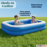 Piscina Inflable Rectangular 2mx1.2mx40cm Color Azul