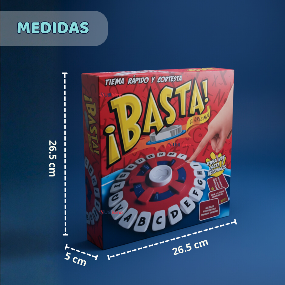 Basta Juego De Palabras Calidad Premium Piensa Rápido Y Contesta Stop Original