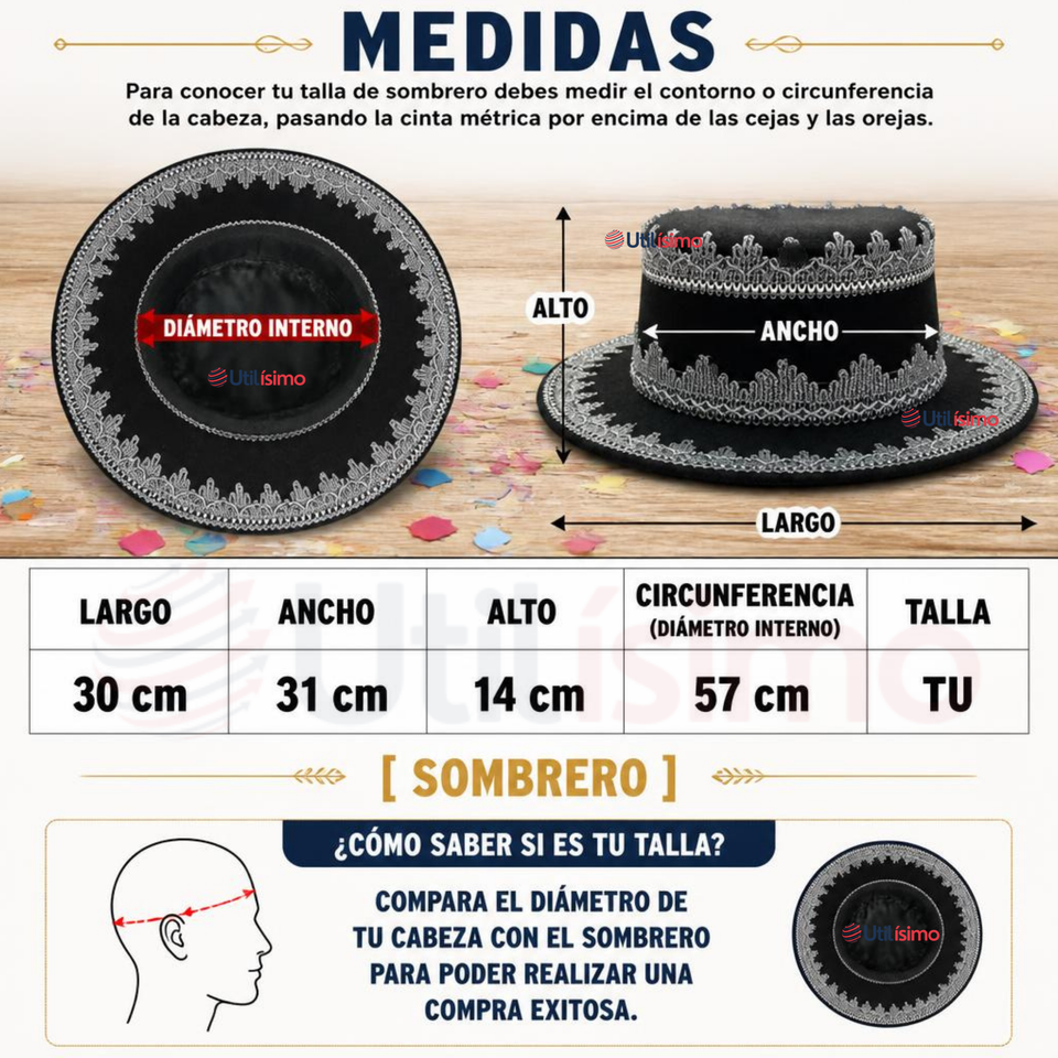 Traje Caporal Típico Completo Con Sombrero Negro Hombre Fiestas Patrias