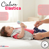 Conjunto 3 Piezas Buzo Pantalón Polerón Body De Algodón Rosado Flores Bebé Niña