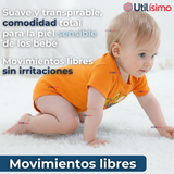 Pack 4 Bodys Niño Manga Corta Tedmimak 100% Algodón Baby Builders in Action