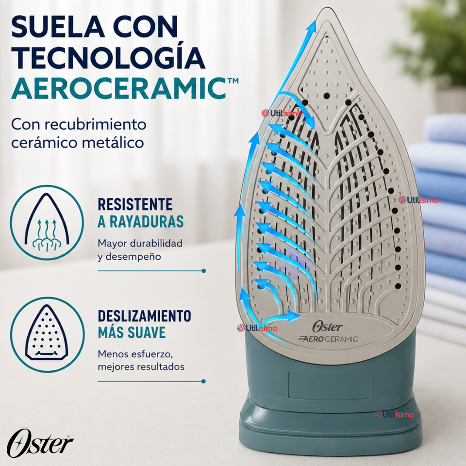 Plancha de Vapor Vertical Oster® AeroGlide GCSTAC7001-052
