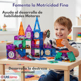 Juego Bloques De Construcción Magnéticos 3D 66 Piezas para Niños