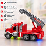 Camión Bomberos Juguete Infantil Camión De Luces y Sonidos Interactivo Niño