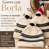 Pack 3 Set Chilote De Gorro Polainas Tipico Niño Fiestas Patrias