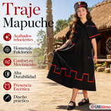 Traje Típico Vestido Mapuche 3 Piezas Juvenil Fechas Patrias