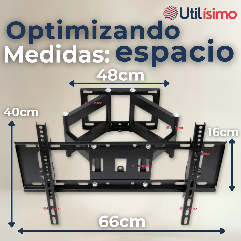 Soporte TV Pared Ajustable 50Kg 40 a  85 Pulgadas 40 43 50 55 60 65 70 75 77 80 82 85