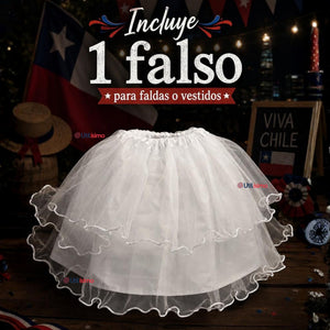 Falso Para Faldas Niña Traje Típico Fiestas Patrias