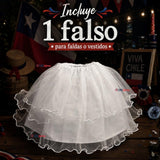Falso Para Faldas Niña Traje Típico Fiestas Patrias