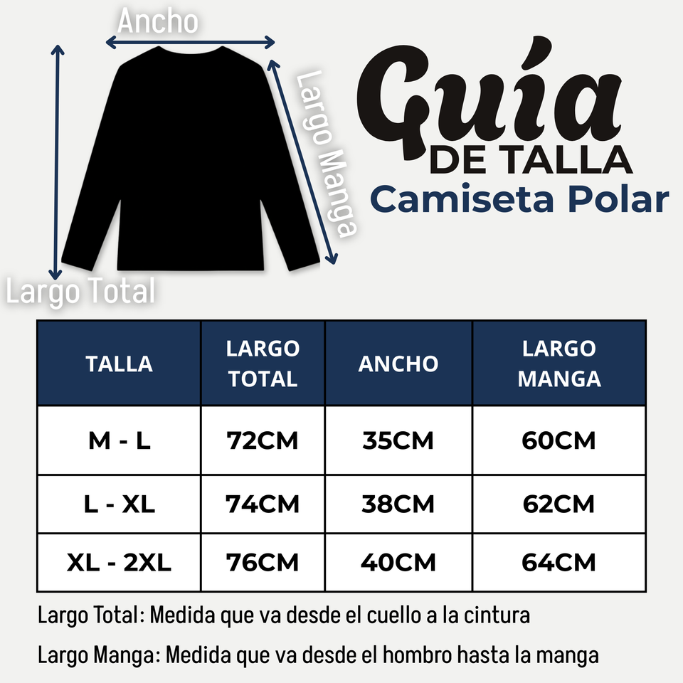 Camiseta Polera Polar Primera Capa Negro Manga Larga Mujer
