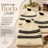 Pack 3 Set Chilote De Gorro Polainas Tipico Niño Fiestas Patrias