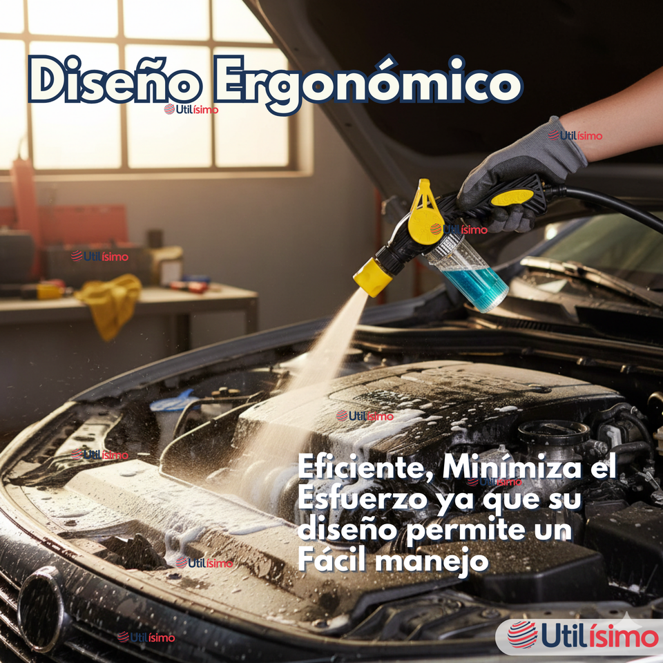 Pistola de Riego con Dispensador Pulverizador de Espuma