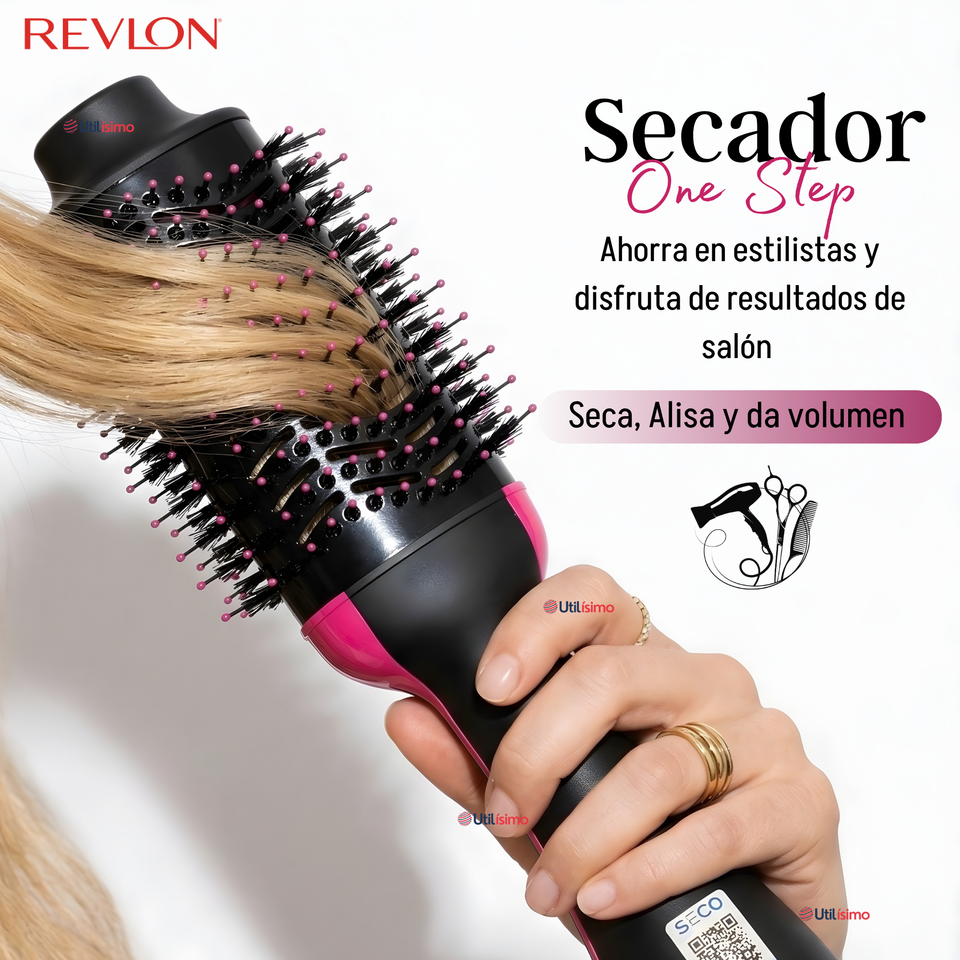Cepillo Secador Alisador One Step Voluminizador Revlon 800W