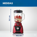 Licuadora Xpert Series™ roja con control de textura y un Blend N Go BLST3BRPG