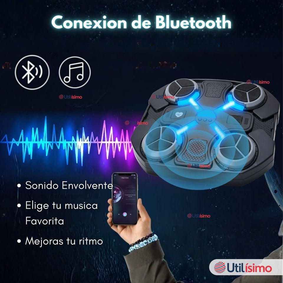 Maquina De Boxeo Musical Para Niños Bluetooth Entrenamiento Inteligente