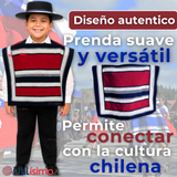 Poncho Manta Huaso Cueca Fiestas Patrias Para Niños