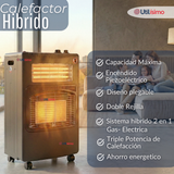 Estufa Hibrida Gas Eléctrica Plegable Con Accesorios 5kg A 15kg  GLP - Eficiencia Energética Clase A