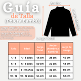 Pack 3 Poleras Camisetas Bambú Salmón Cuello Beatle Primera Capa  Manga Larga Niña