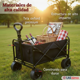 Carrito Compras Plegable Organizador Ideal Para El Camping 150Kg