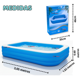 Piscina Inflable Rectangular 305X183X60cm Color Azul