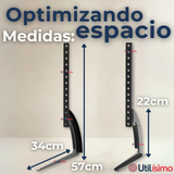 Soporte TV Mesa Ajustable 45Kg 37 a 75 Pulgadas 37 40 43 48 50 55 58 60 65 70 75