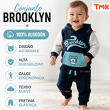 Conjunto 2 Piezas Polerón y Buzo 100% Algodón Tedmimak Bebé Niño Brooklyn