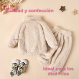 Conjunto Frizado Polar 2 Piezas Niña Blanco