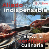 Set Cuchillo + Tenedor Para Parrillas Y Asados Acero Inoxidable