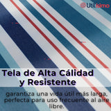 Pack 2 Sillas Plegables Portátil Playa Camping Picnic Exteriores