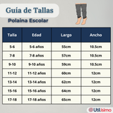 Pack 6 Polainas Escolares Invierno Abrigadoras Niña Gris Acrílico