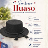 Sombrero Huaso Negro Tradicional Para Fiestas Patrias
